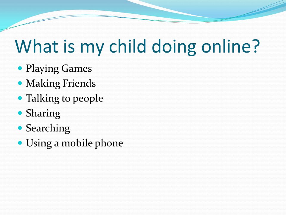 What is my child doing online.