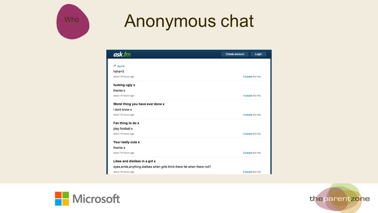 Who Anonymous chat