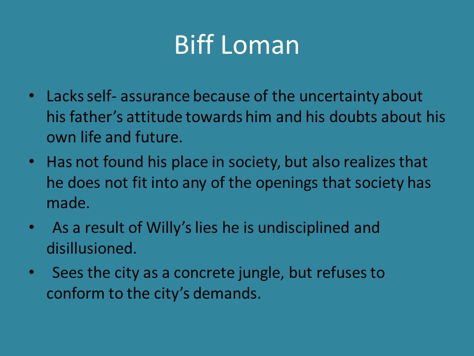 Character sketch of willy loman in death of a salesman Death Of A Salesman By Arthur Miller Character Analysis Ppt Download