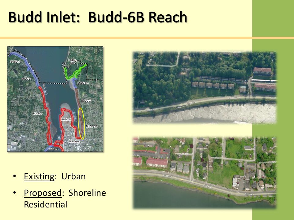 Existing: Urban Proposed: Shoreline Residential