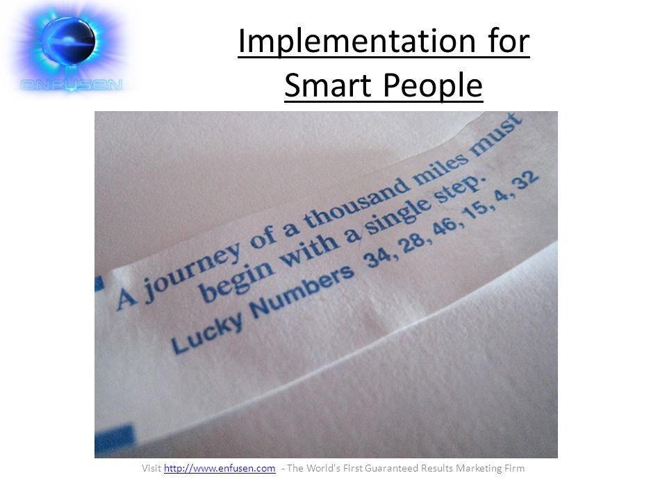 Implementation for Smart People Visit   - The World s First Guaranteed Results Marketing Firmhttp://