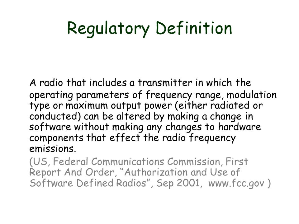 New Technologies - Software Radios. An Easy Definition A software-defined  radio (SDR) system is a radio communication system which uses software for  the. - ppt download
