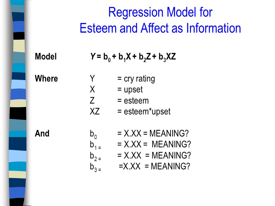 Moderated Multiple Regression Class 23. STATS TAKE HOME EXERCISE