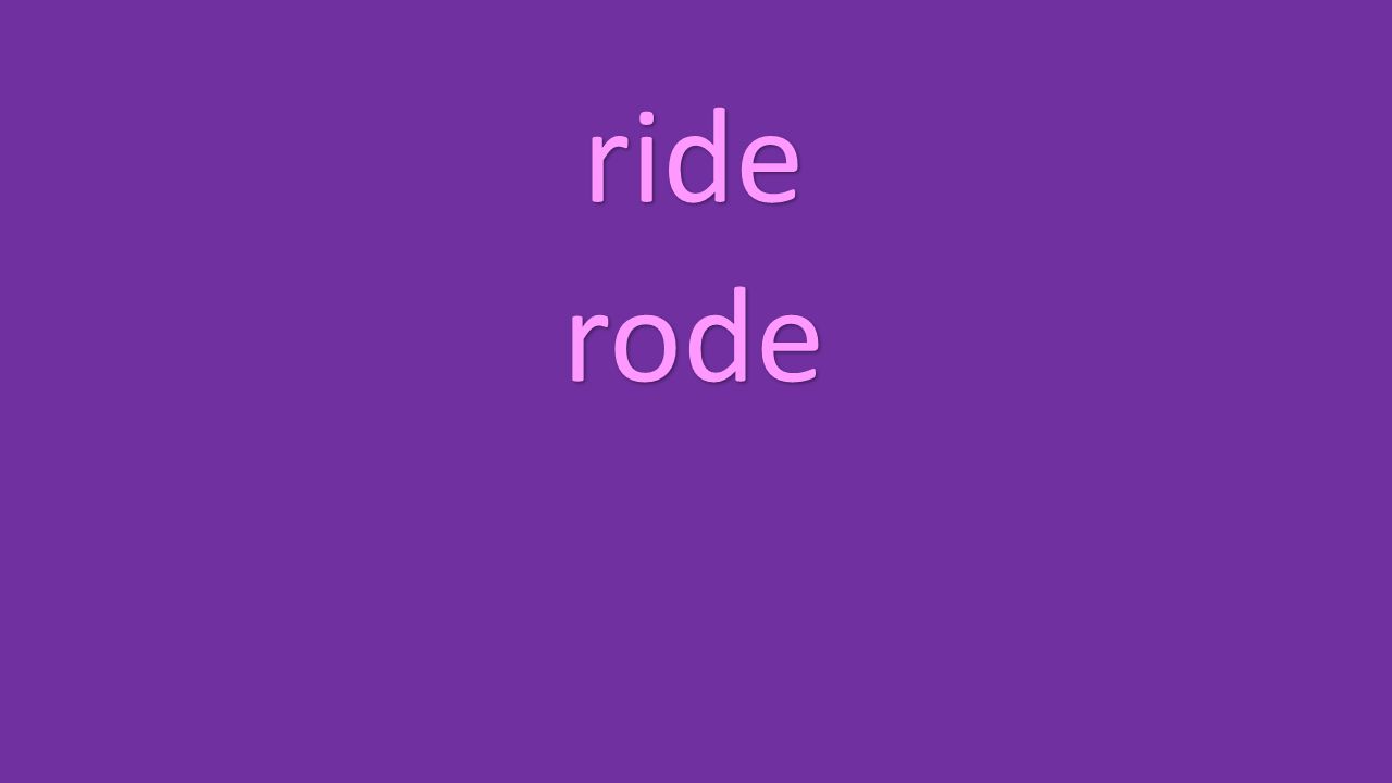 ride rode