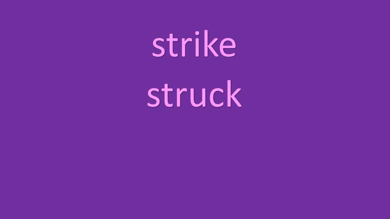 strike struck