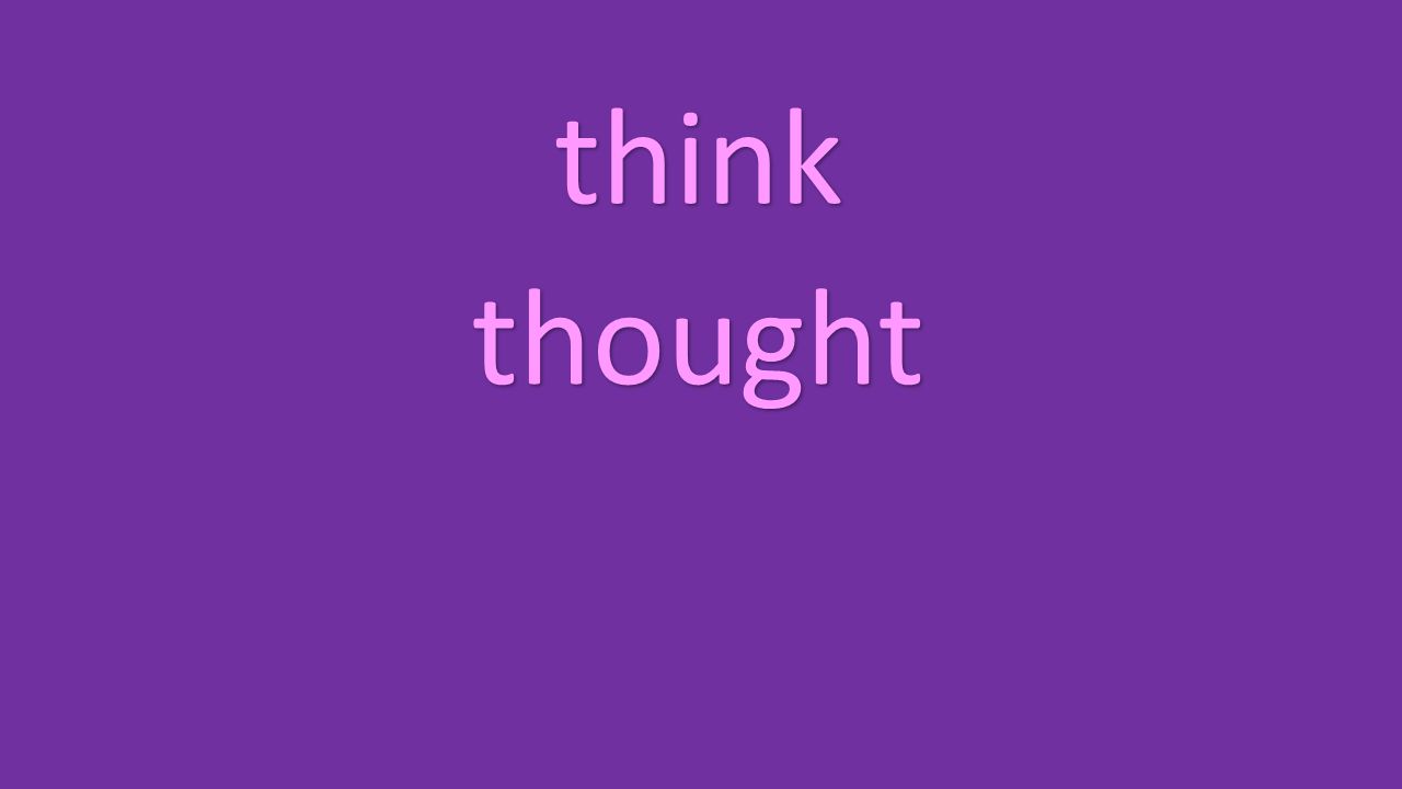 think thought