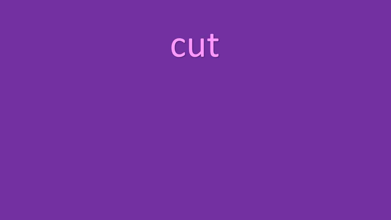 cut