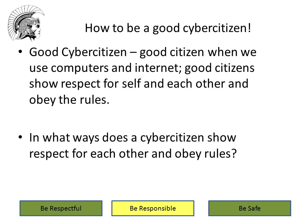 How to be a good cybercitizen.