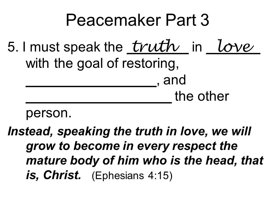 Peacemaker Part 3 5.