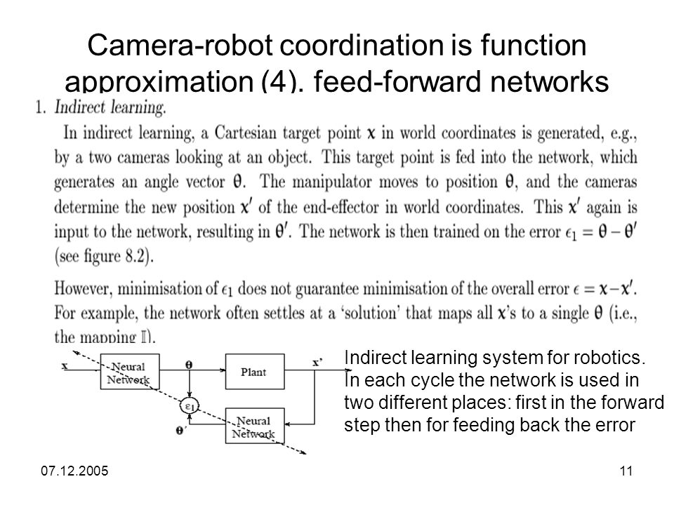 Camera-robot coordination is function approximation (4).