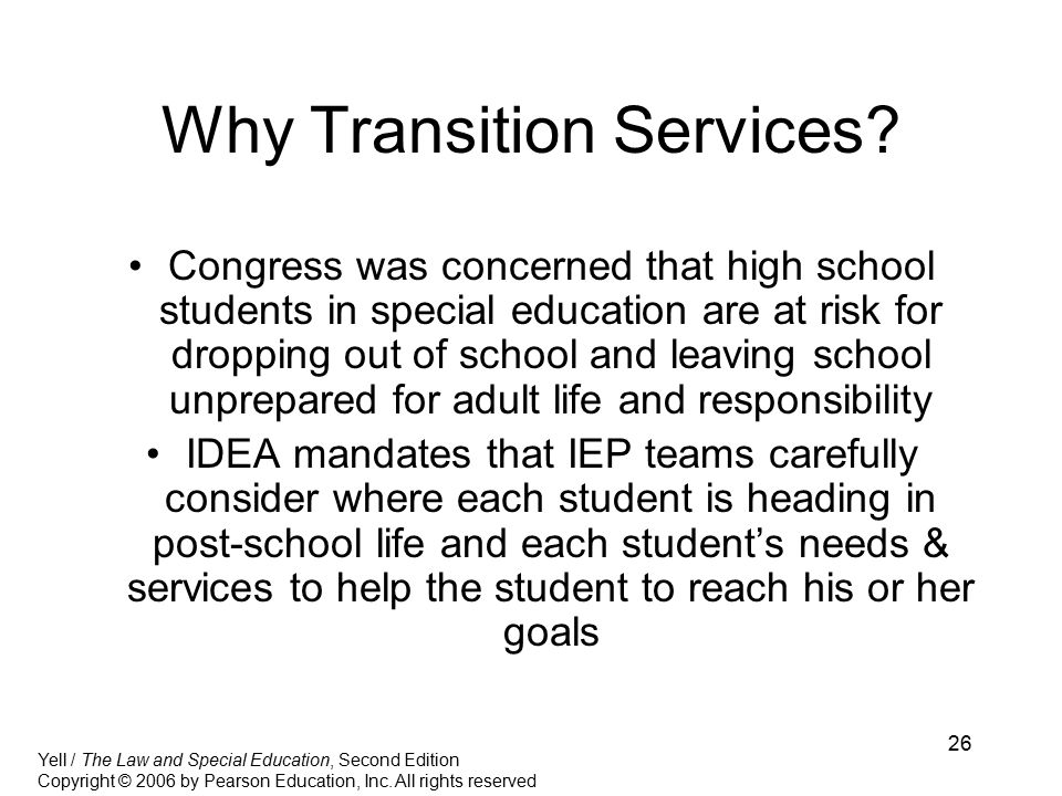 26 Why Transition Services.