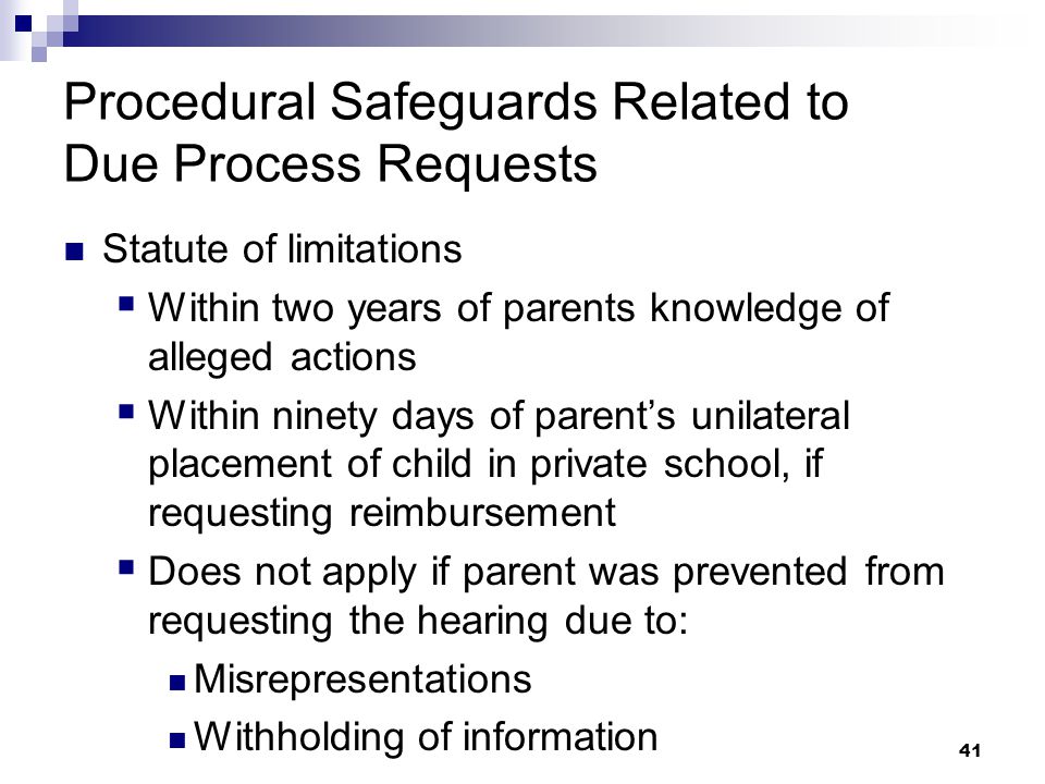 40 Procedural Safeguards Notice (PSN) formerly the Parent and Student Rights brochure The new Procedural Safeguards Notice is available online on the Department’s homepage (  The PSN will be given to parents upon request: for evaluation for a copy of the Procedural Safeguards Notice