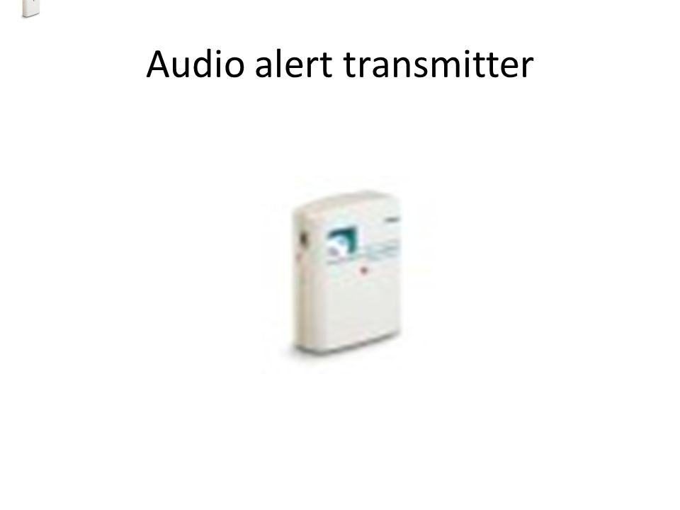 Audio alert transmitter