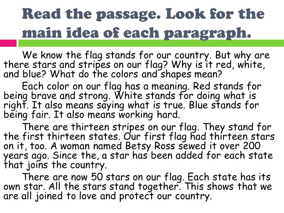 Main Idea And Details By Miss Ruhlen Read The Page Look For 2 Read