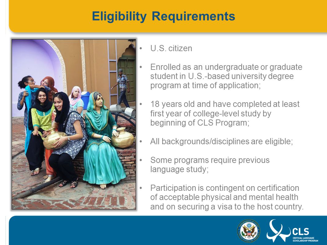 Eligibility Requirements U.S.
