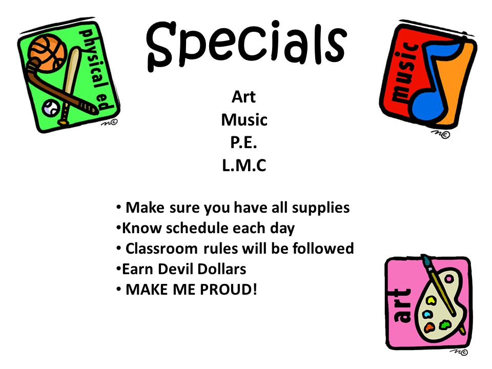 Specials Art Music P.E.