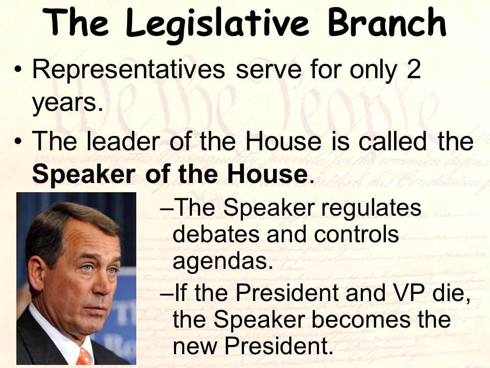 The Legislative Branch Representatives serve for only 2 years.