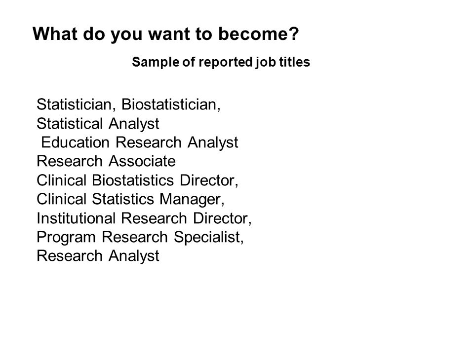 Career Guidance For Statistics Students Computer Operators