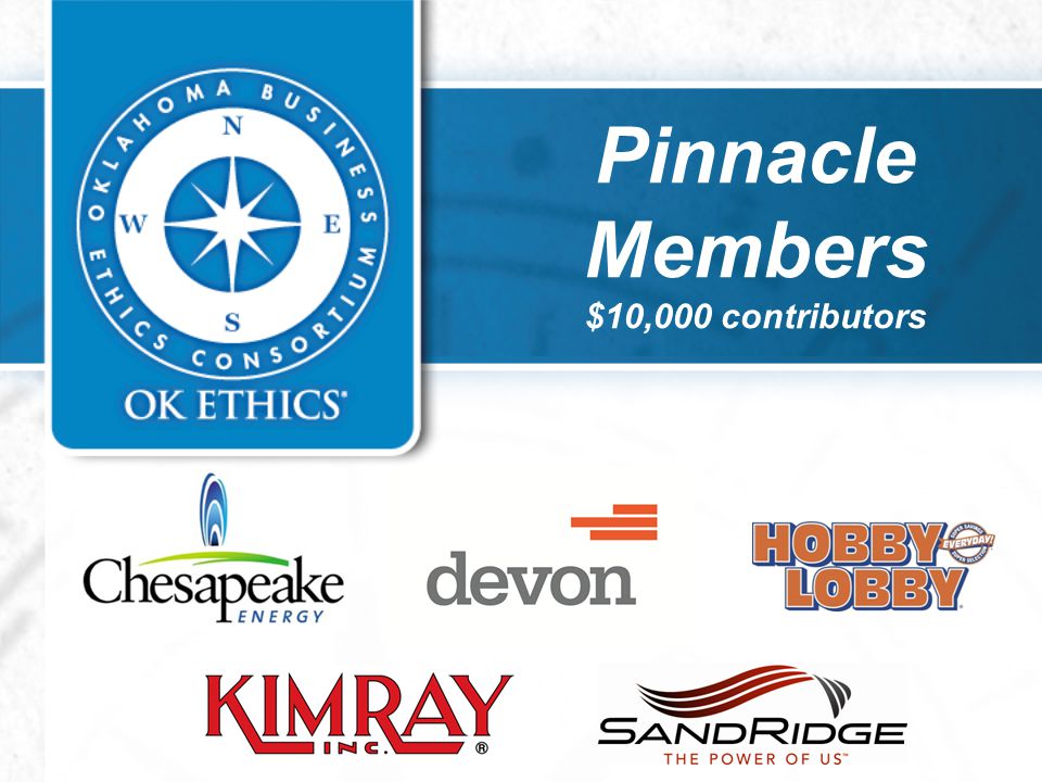 Pinnacle Members $10,000 contributors