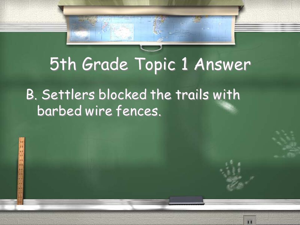 5th Grade Topic 1 Question How did the invention of barbed wire change the life of cattle ranchers.