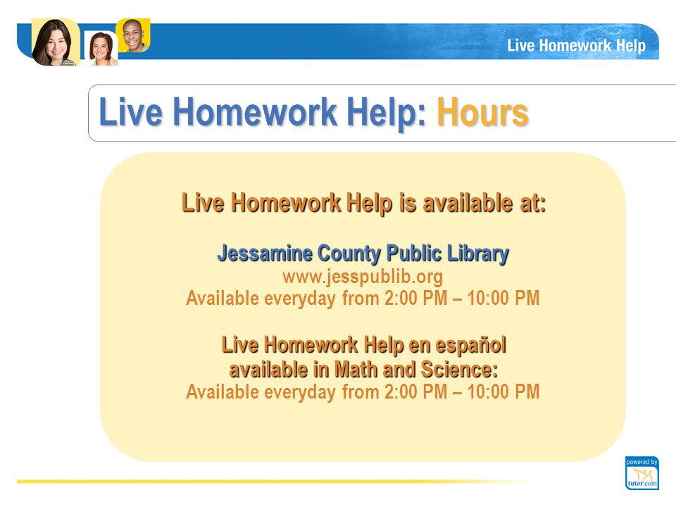 Live Homework Help Orange County