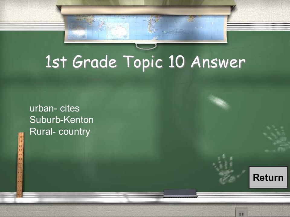 Grade 5 Question 10 / Most people in Canada and the U.S.