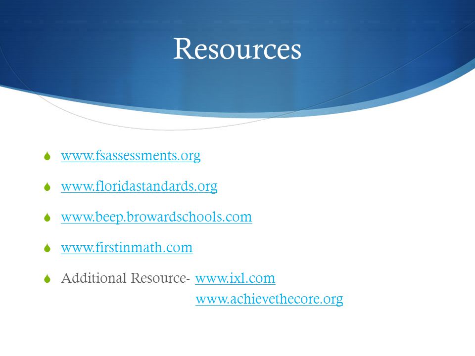 Resources                      Additional Resource-