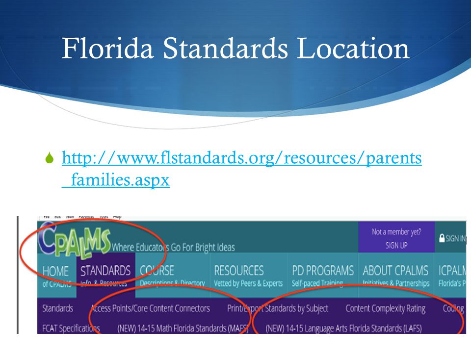 Florida Standards Location    _families.aspx   _families.aspx
