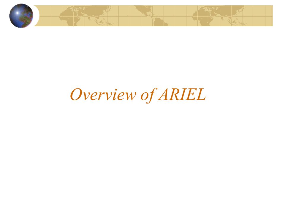 Overview of ARIEL