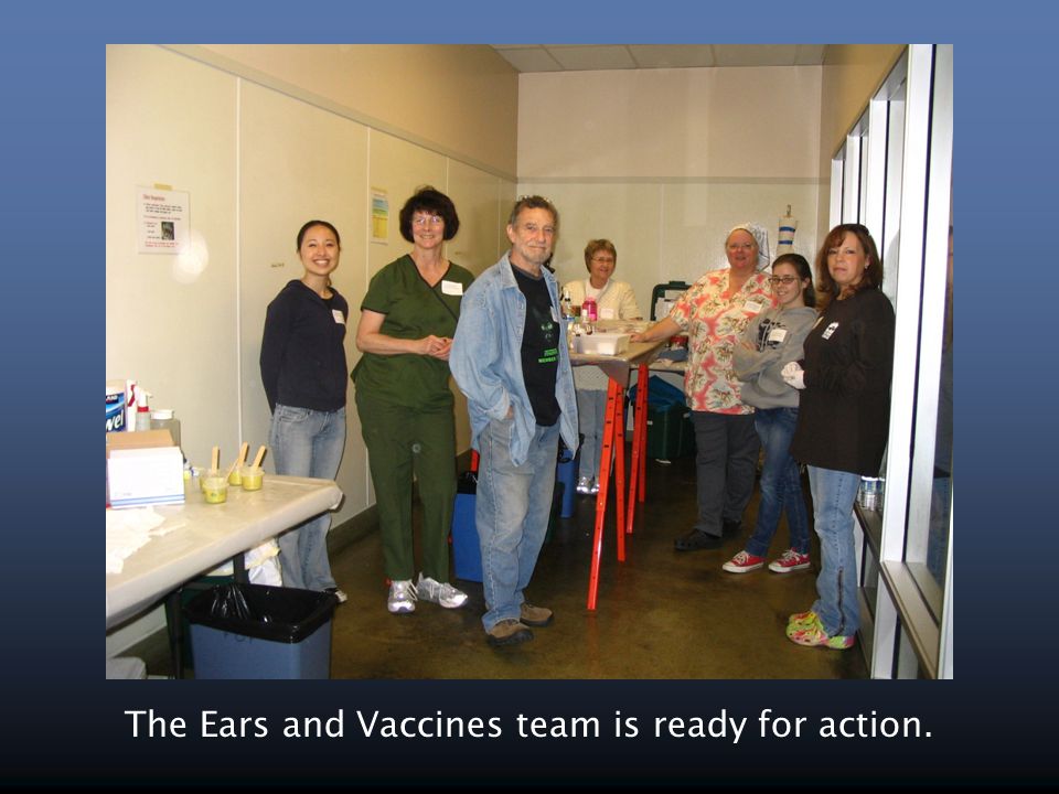 The Ears and Vaccines team is ready for action.
