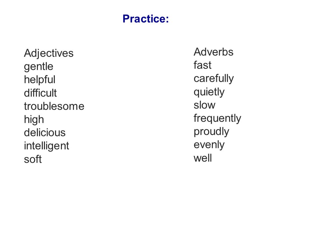 troublesome adjectives and adverbs