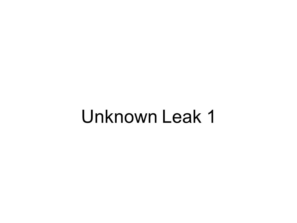 Unknown Leak 1