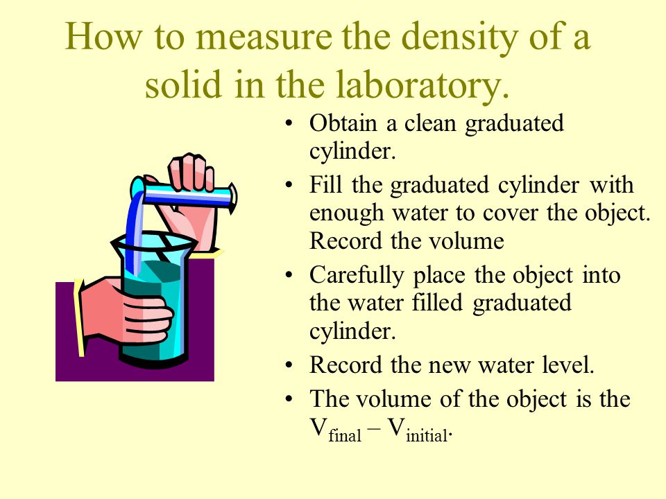 Introduction to Density  Density is the measurement of the mass of an  object per unit volume of that object. d = m / V  Density is usually  measured in. - ppt download