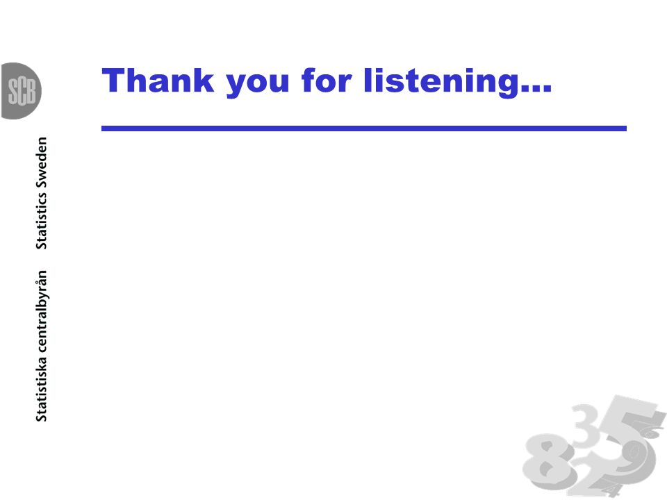 Thank you for listening…