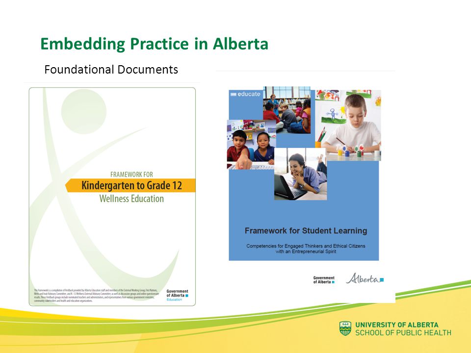 Embedding Practice in Alberta Foundational Documents