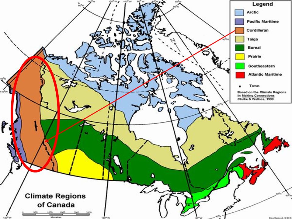The Climatic Regions Of Canada Key Definitions Weather Is The
