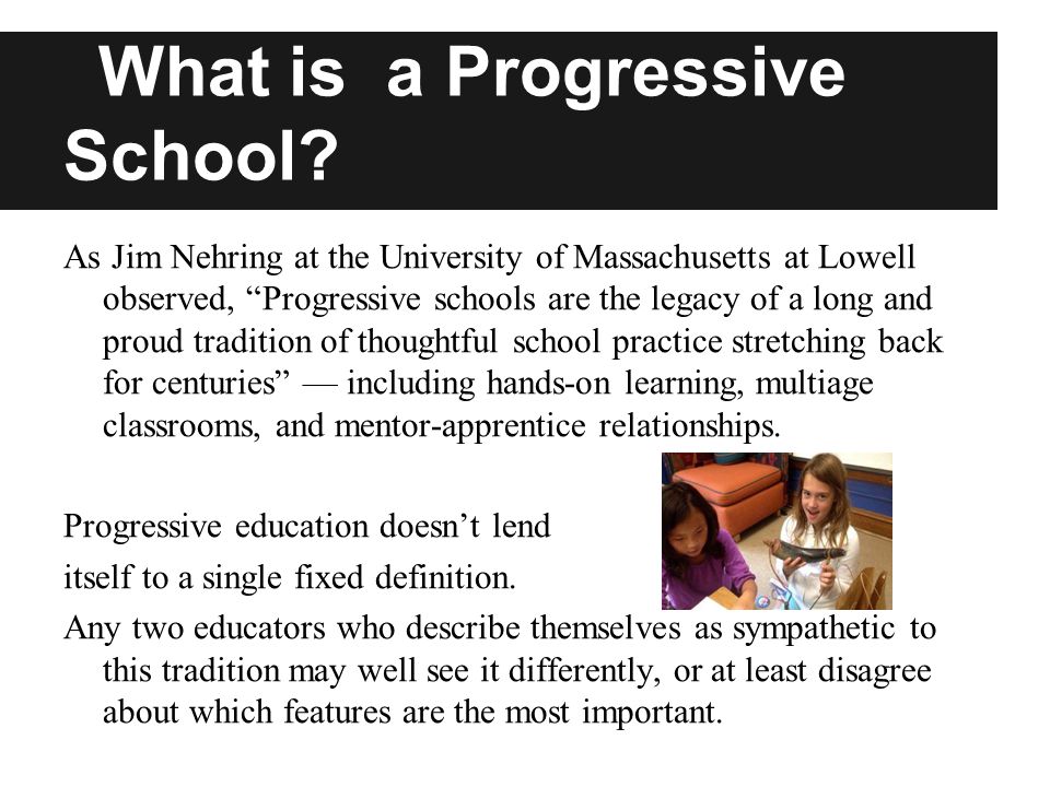 progressive education definition