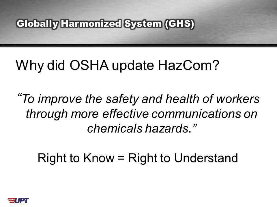 Why did OSHA update HazCom.