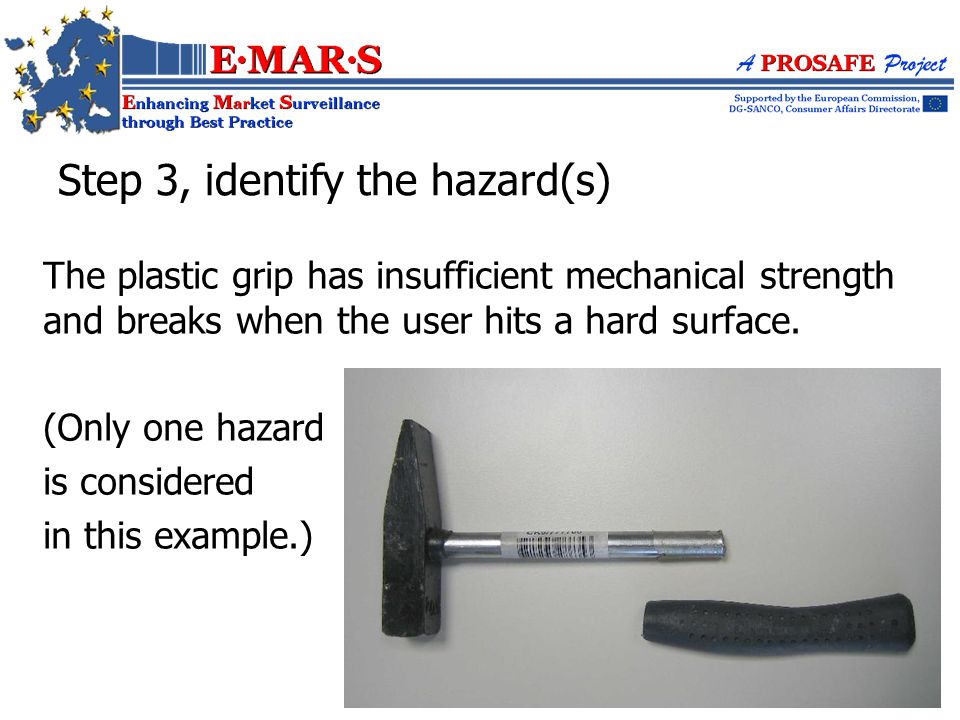 The plastic grip has insufficient mechanical strength and breaks when the user hits a hard surface.
