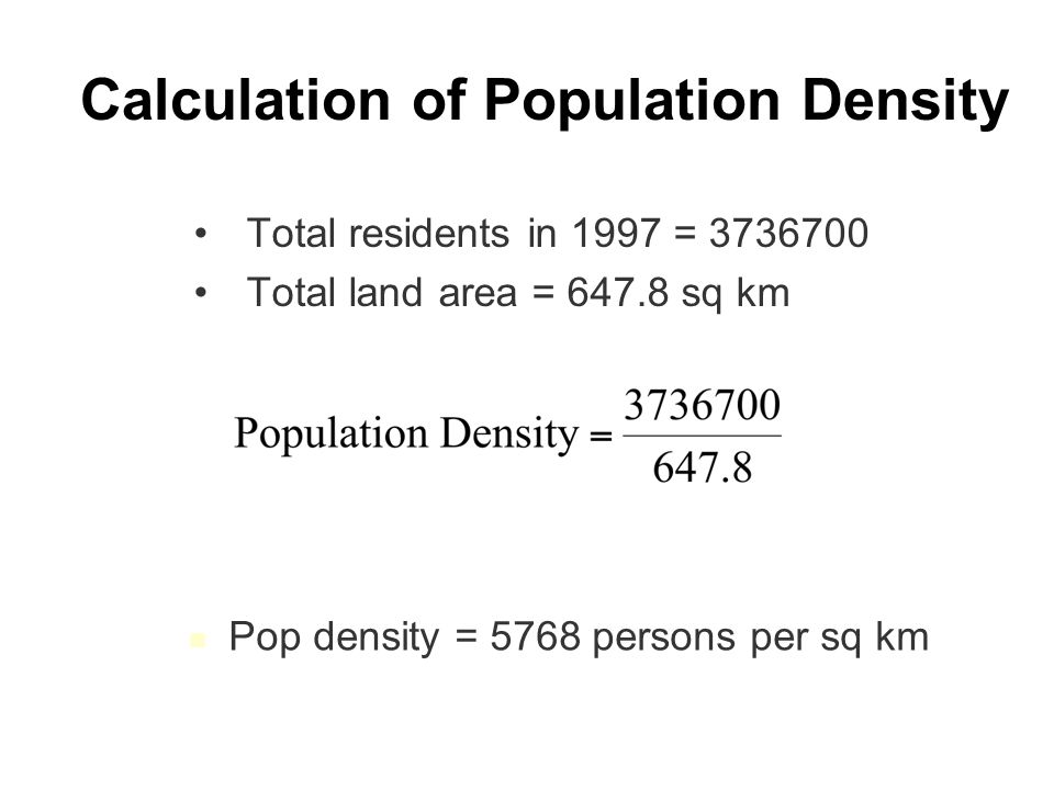 Population Studies Updated Population Density Which photograph shows an  area with high population density? - ppt download