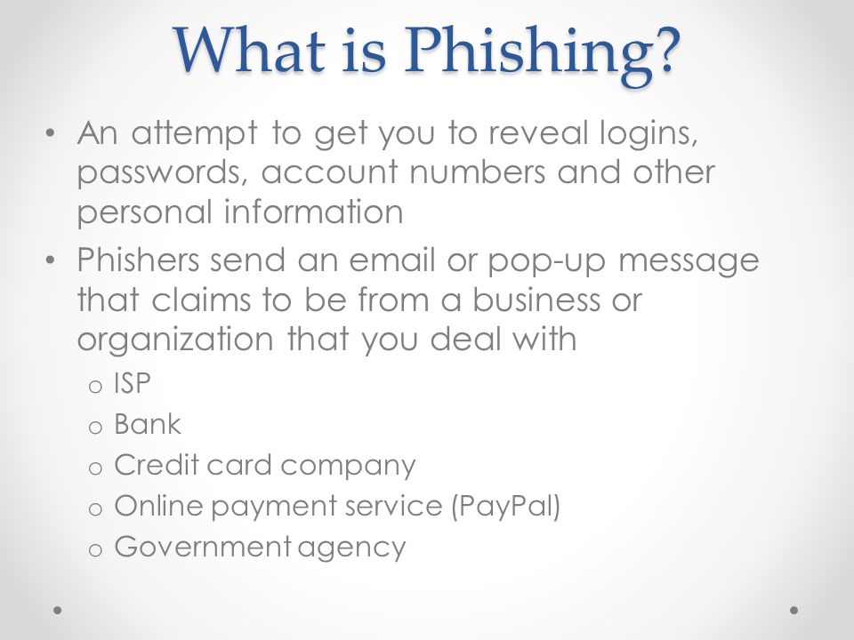 What is Phishing.