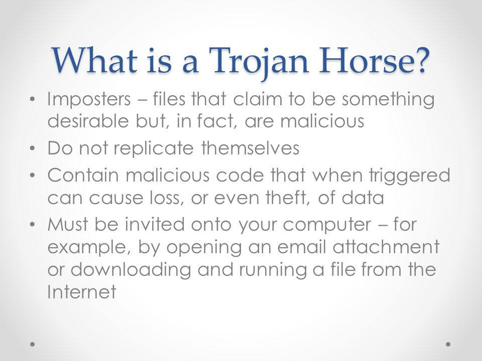 What is a Trojan Horse.