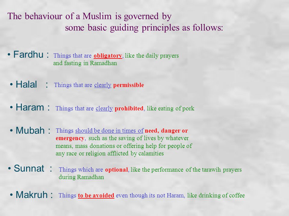 Presents Islamic Rulings On Smoking The Behaviour Of A Muslim Is Governed By Some Basic Guiding Principles As Follows Fardhu Things That Are Obligatory Ppt Download