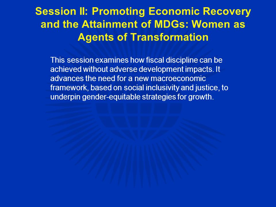 This session examines how fiscal discipline can be achieved without adverse development impacts.