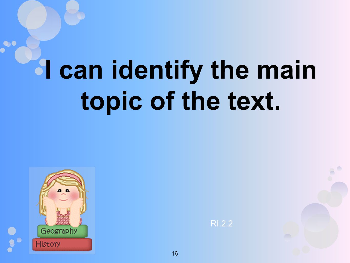I can identify the main topic of the text. RI