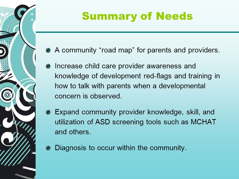 A community road map for parents and providers.