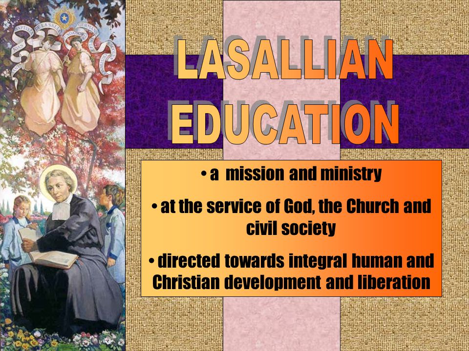 a mission and ministry at the service of God, the Church and civil society directed towards integral human and Christian development and liberation
