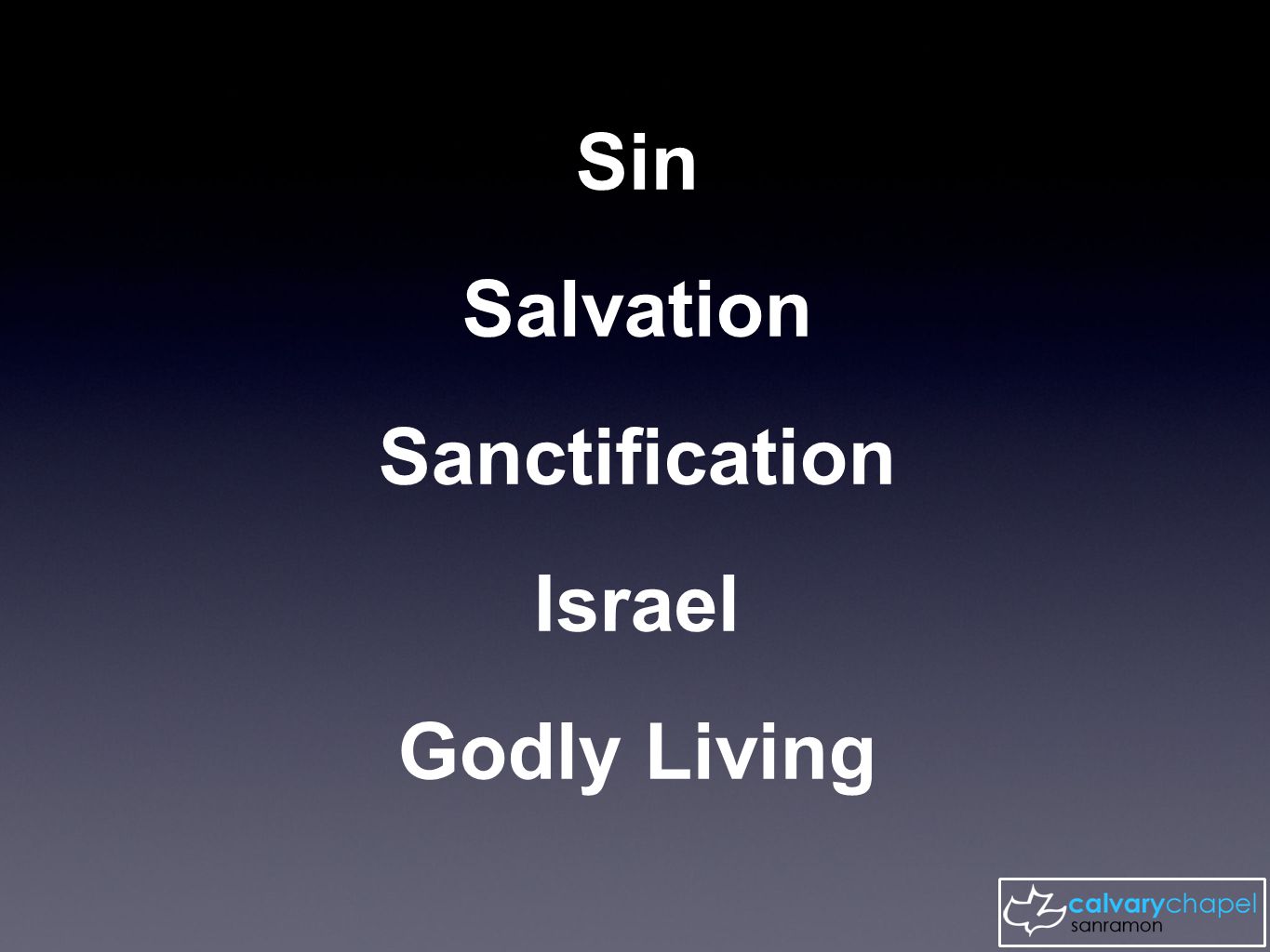 Sin Salvation Sanctification Israel Godly Living