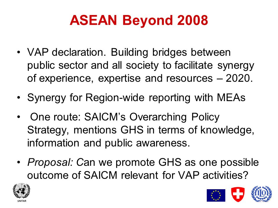 14 ASEAN Beyond 2008 VAP declaration.
