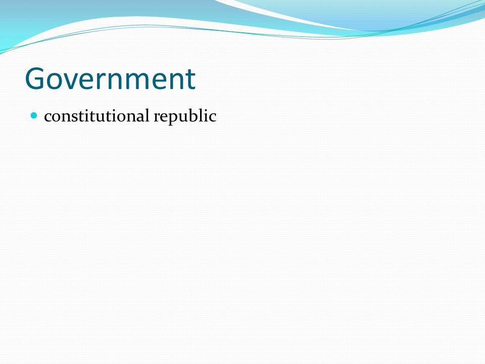 Government constitutional republic